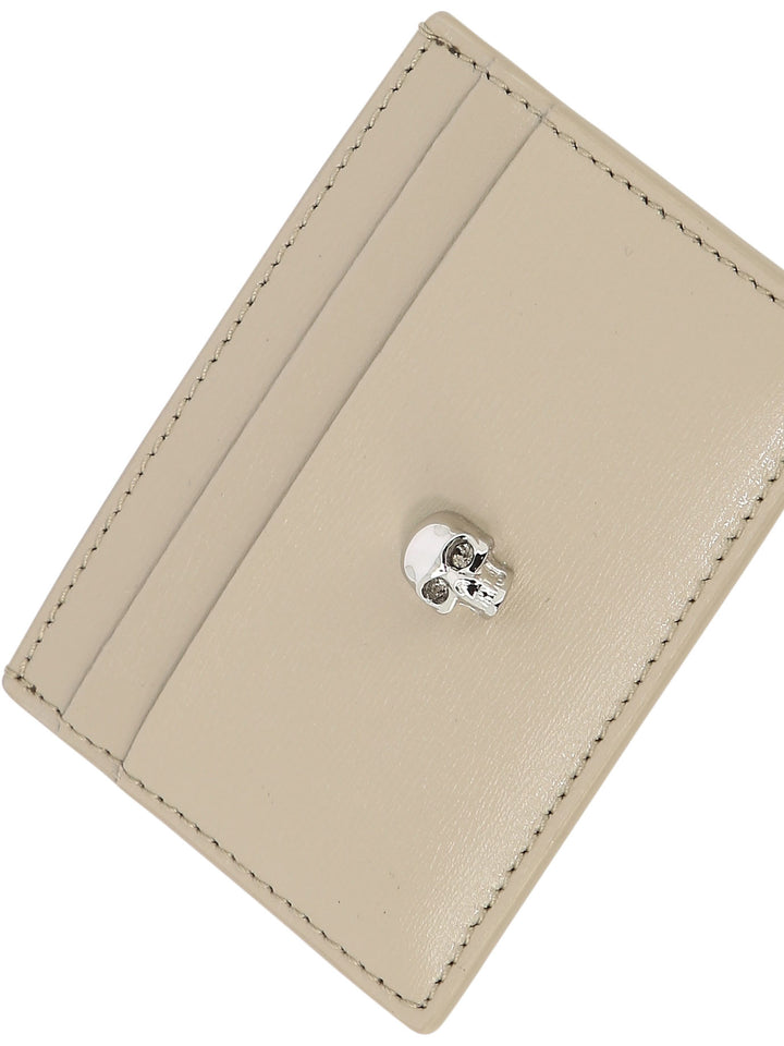 Skull Wallets & Card Holders Beige