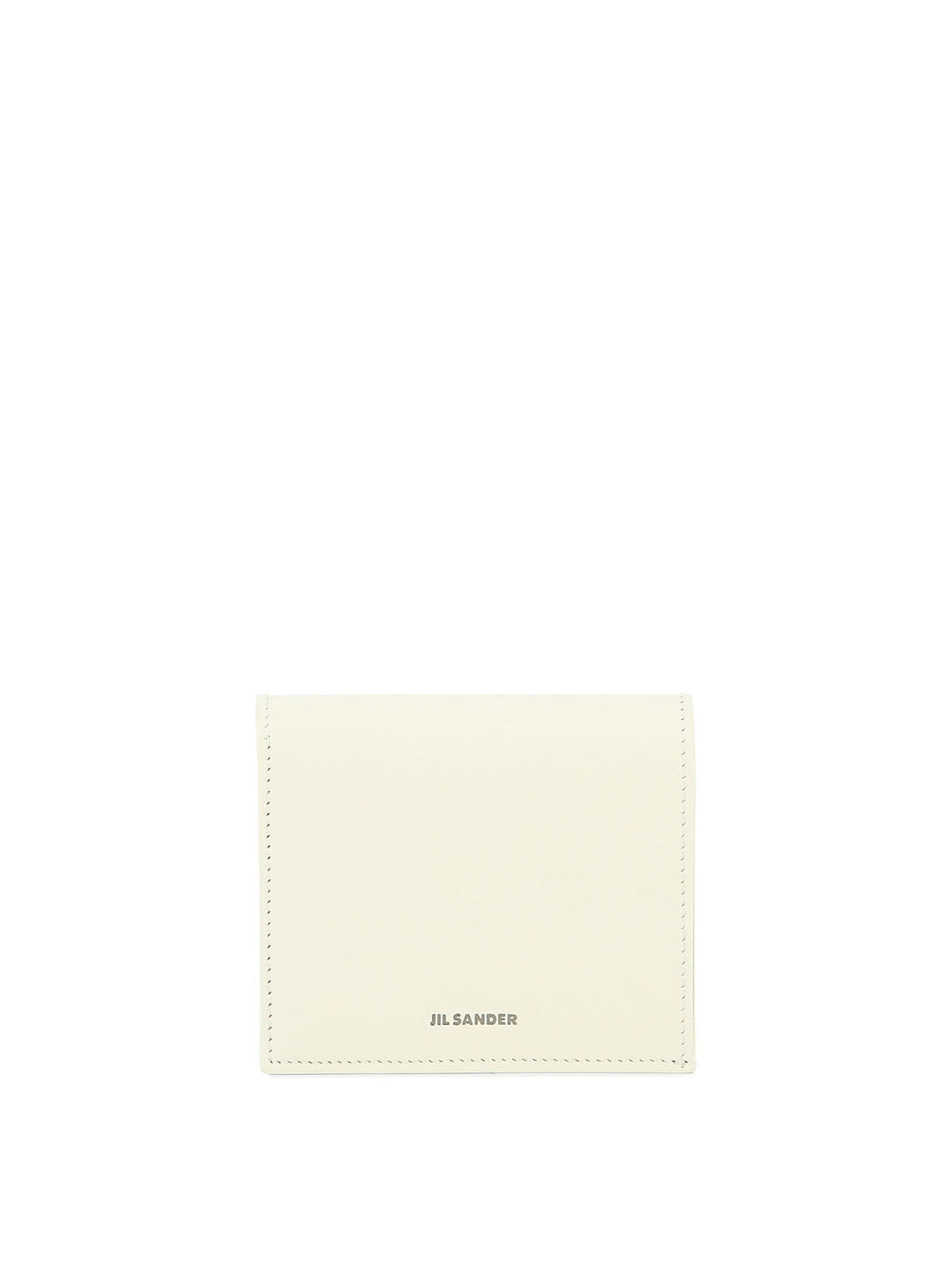 Folded Wallet With Embossed Jil Sander Logo V Wallets & Card Holders Bianco