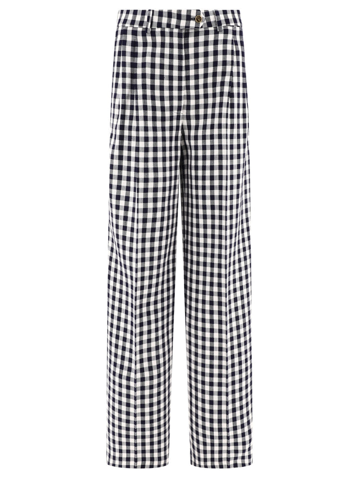 Gingham Trousers Nero