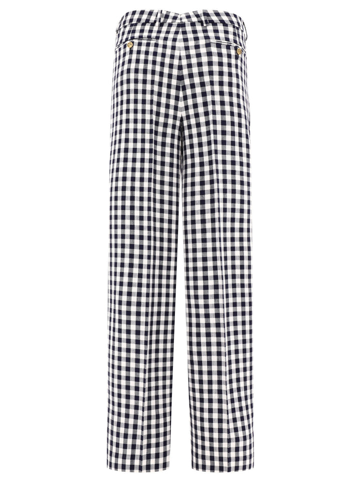 Gingham Trousers Nero