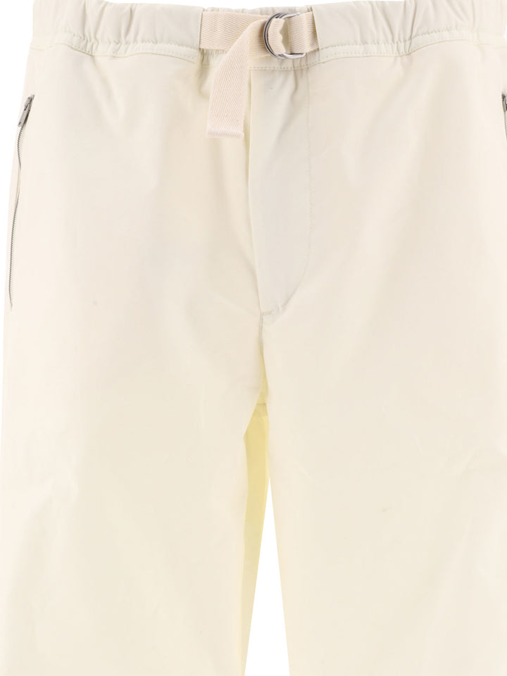 With Embroidery Trousers Bianco