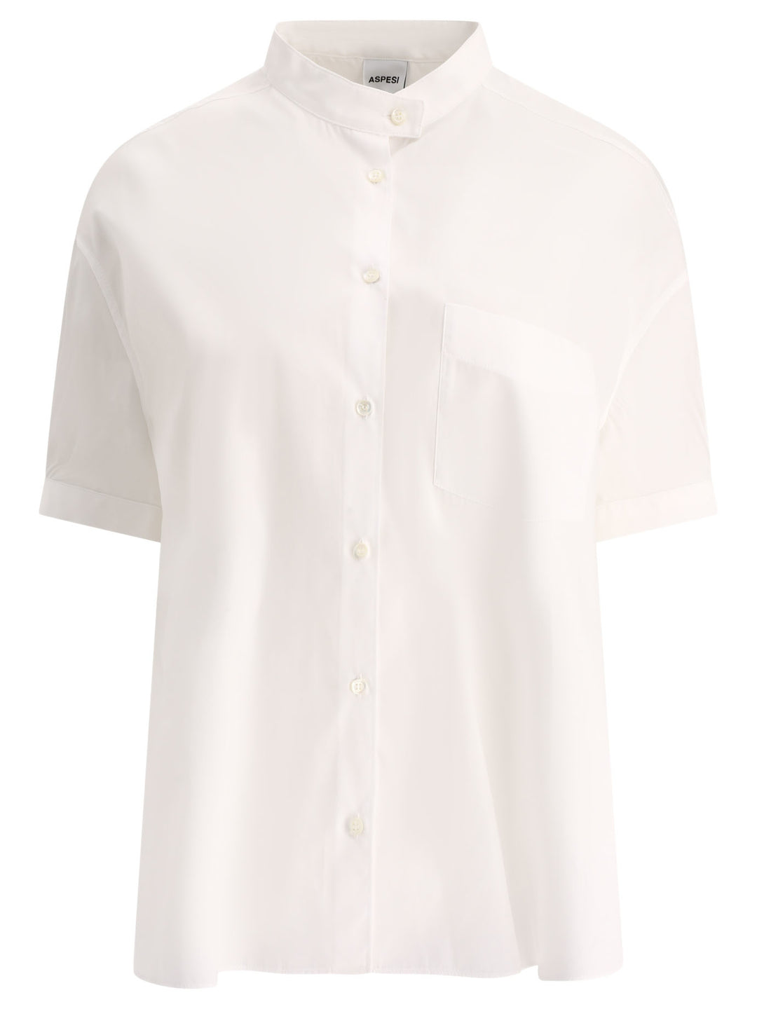 Shirt With Mandarin Collar Shirts Bianco