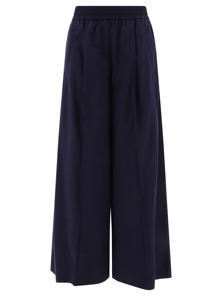 Wide Trousers Blu