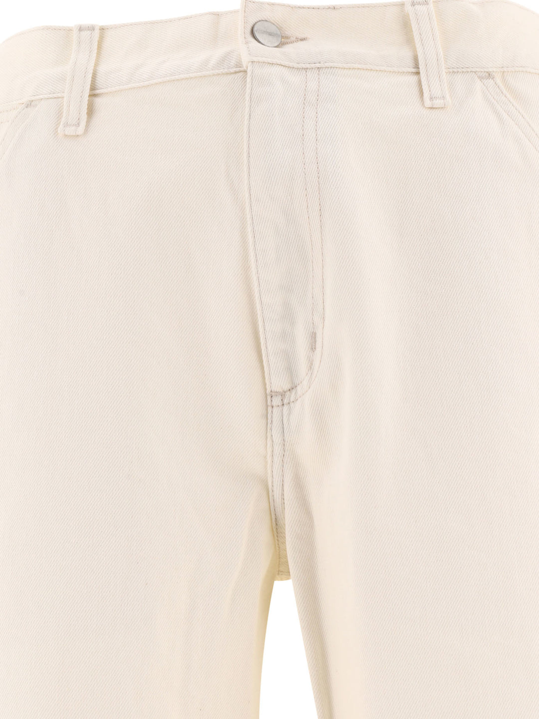 Single Knee Trousers Bianco