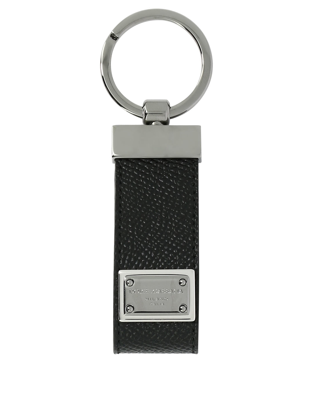 Keychain With Logo Tag Key Holders & Charms Nero