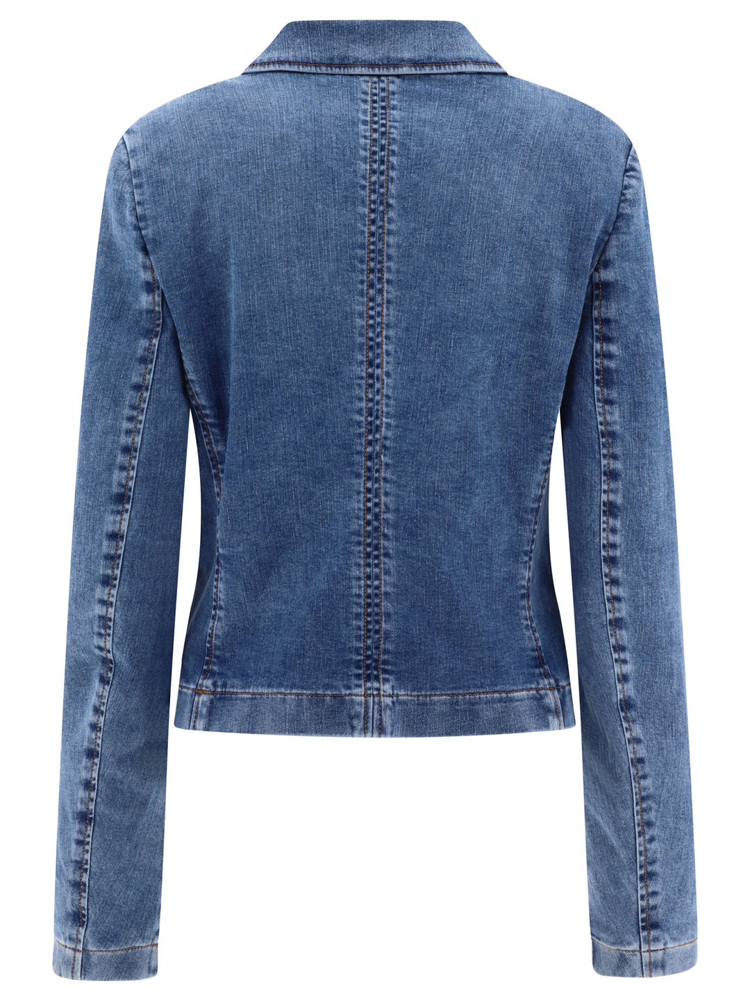 Denim Blazer Giacche Celeste