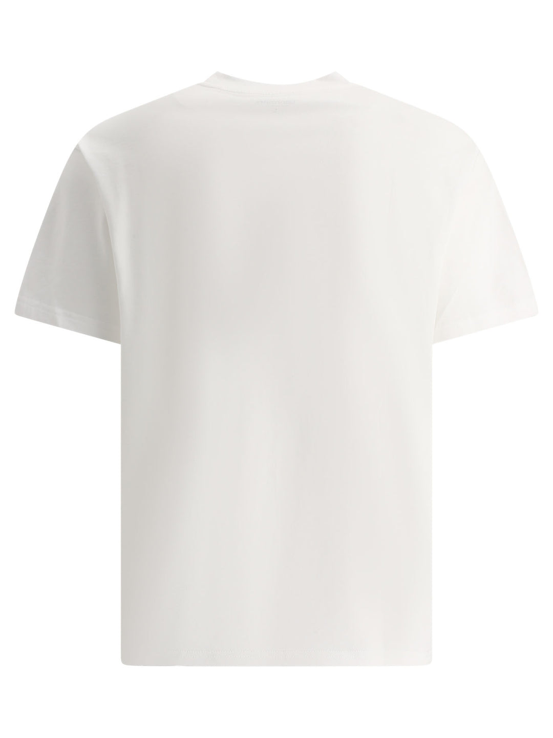 Script Embroidery T-Shirts Bianco