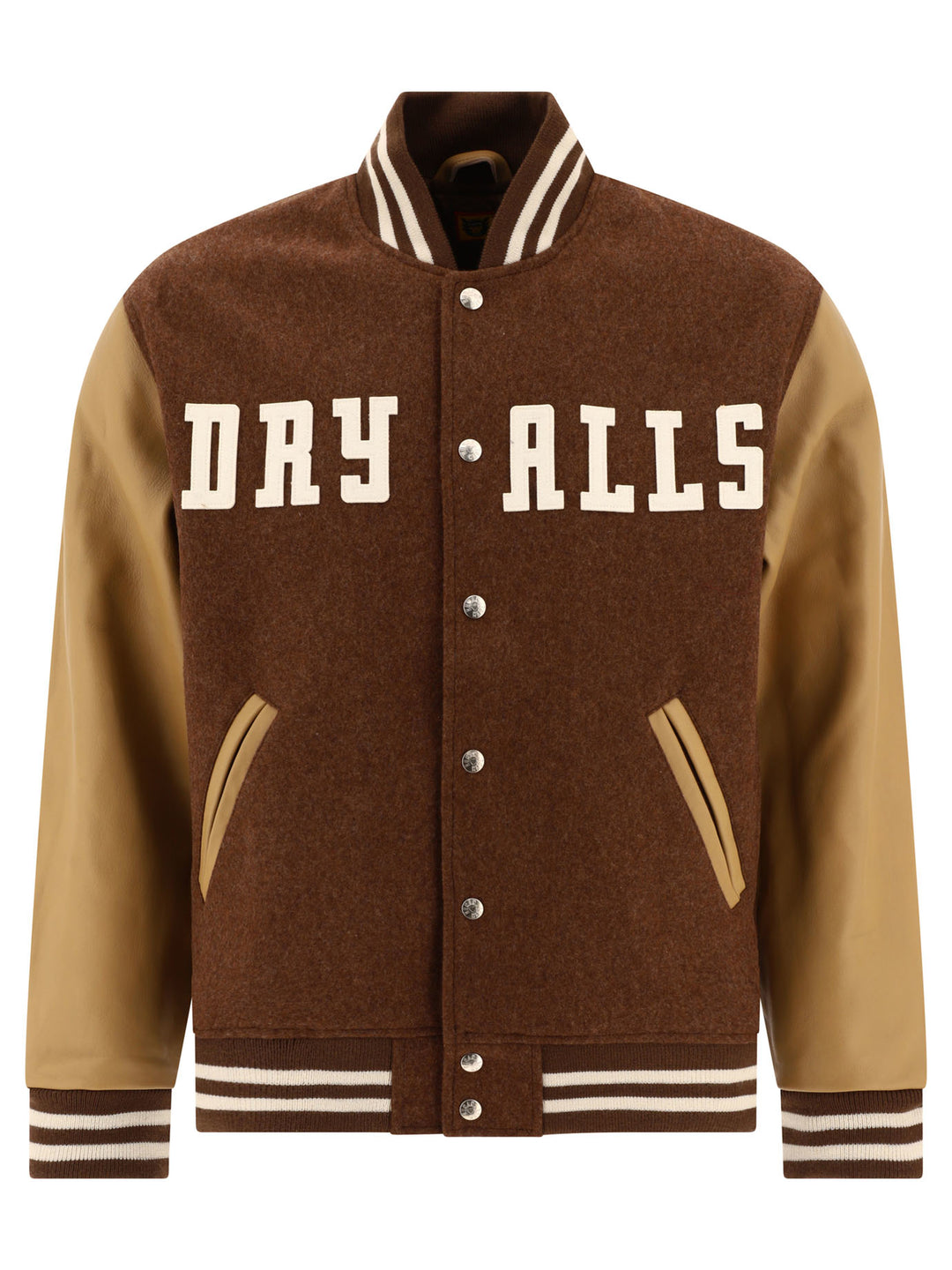 Varsity Bomber Jacket Giacche Marrone