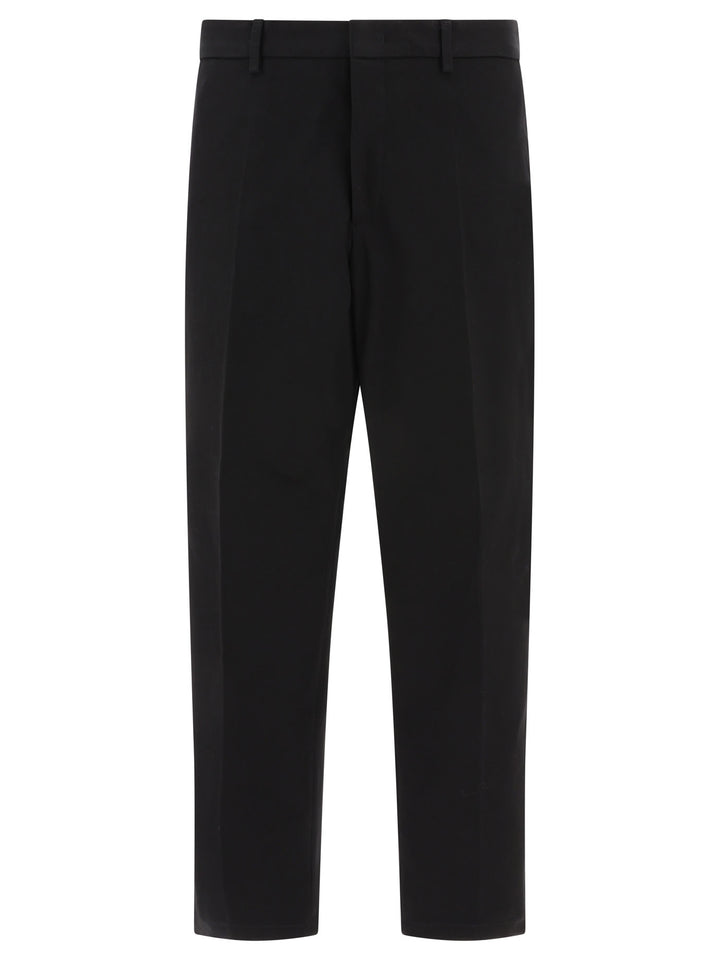 Gabardine Trousers Nero