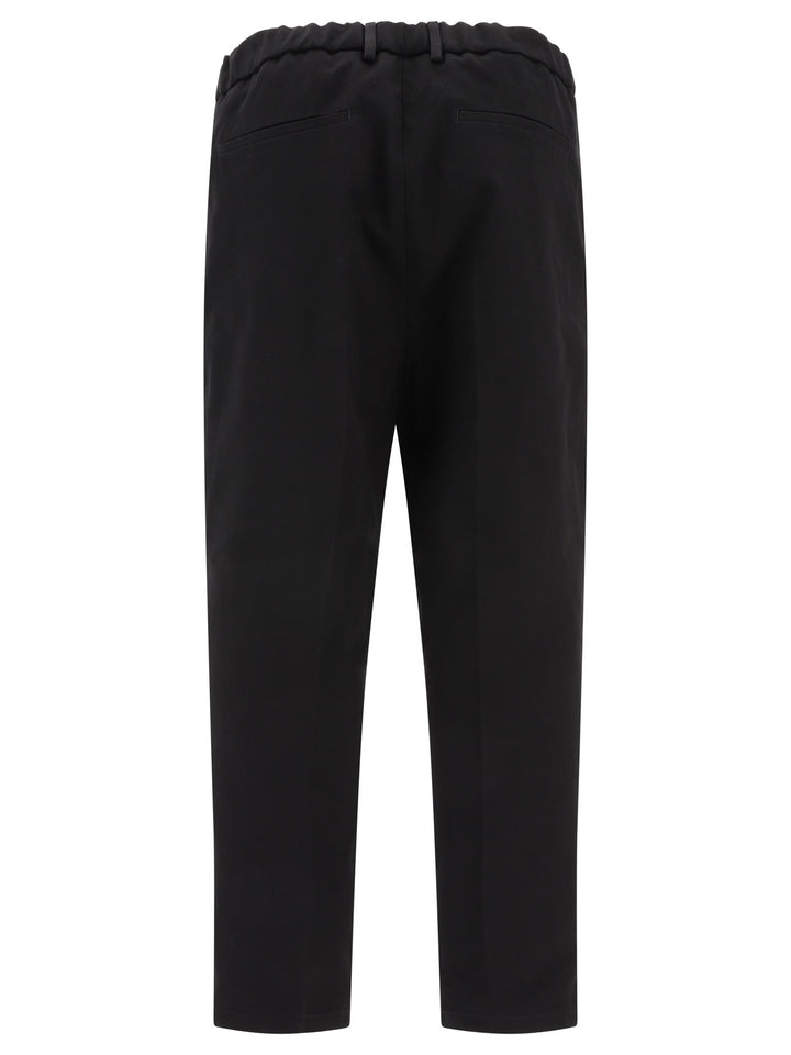 Gabardine Trousers Nero