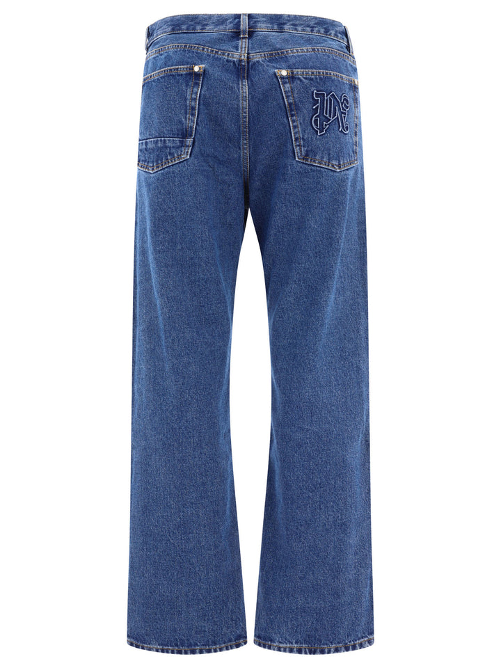 Monogram Jeans Blu