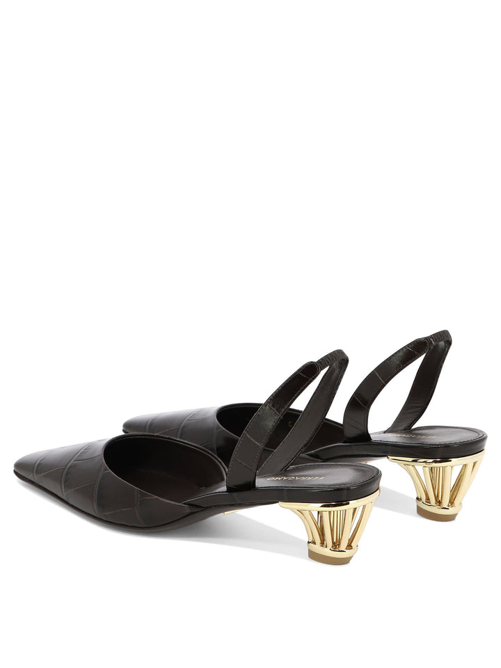 Alyssa Heeled Shoes Marrone