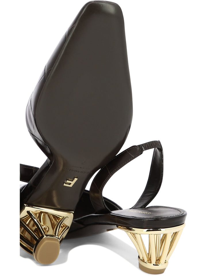 Alyssa Heeled Shoes Marrone