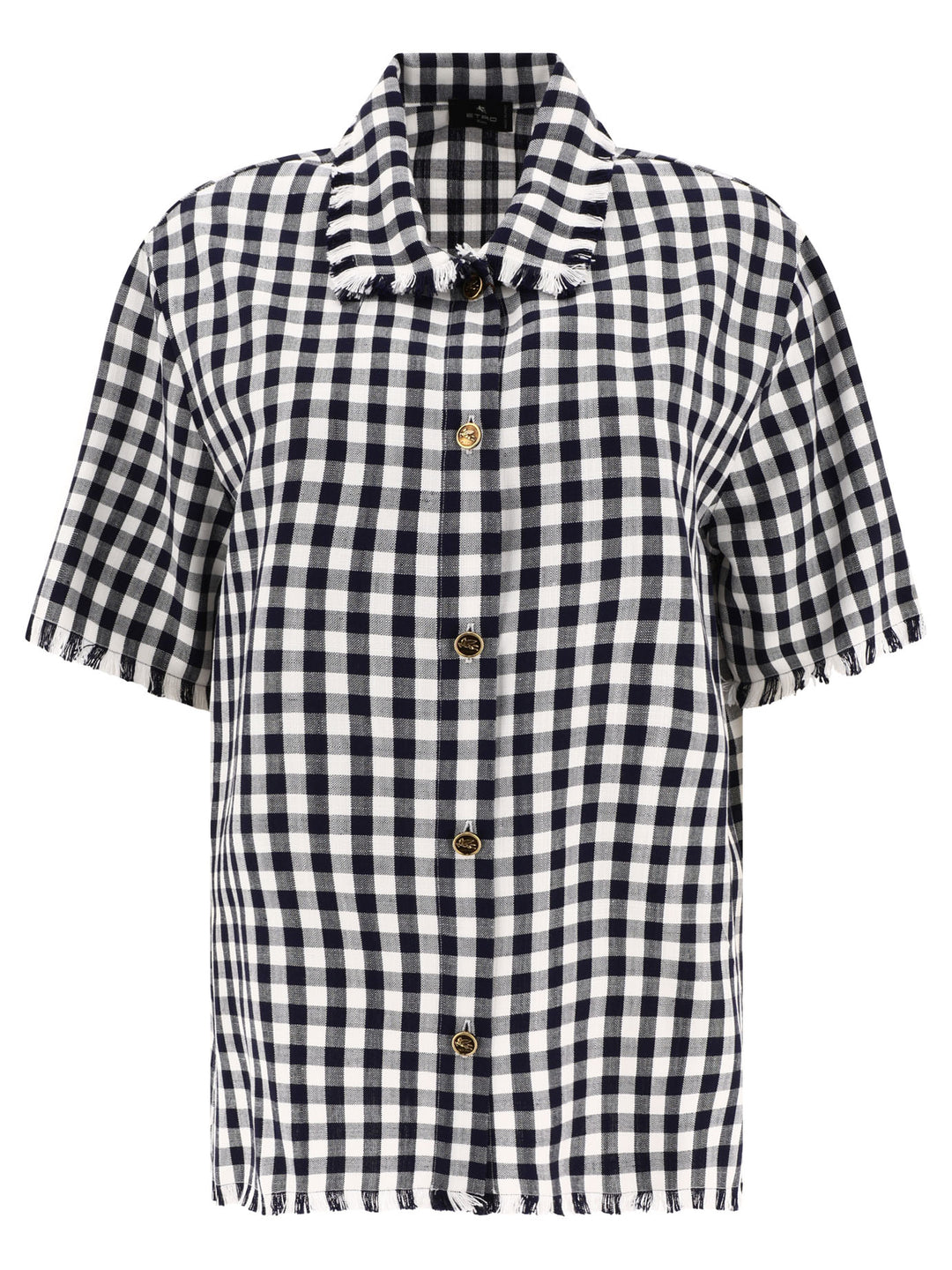 Gingham Shirt Shirts Blu