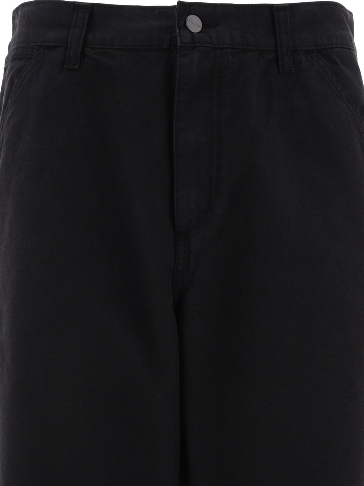 Single Knee Trousers Nero