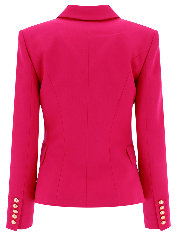 Double-Breasted Wool Jacket Giacche Fucsia