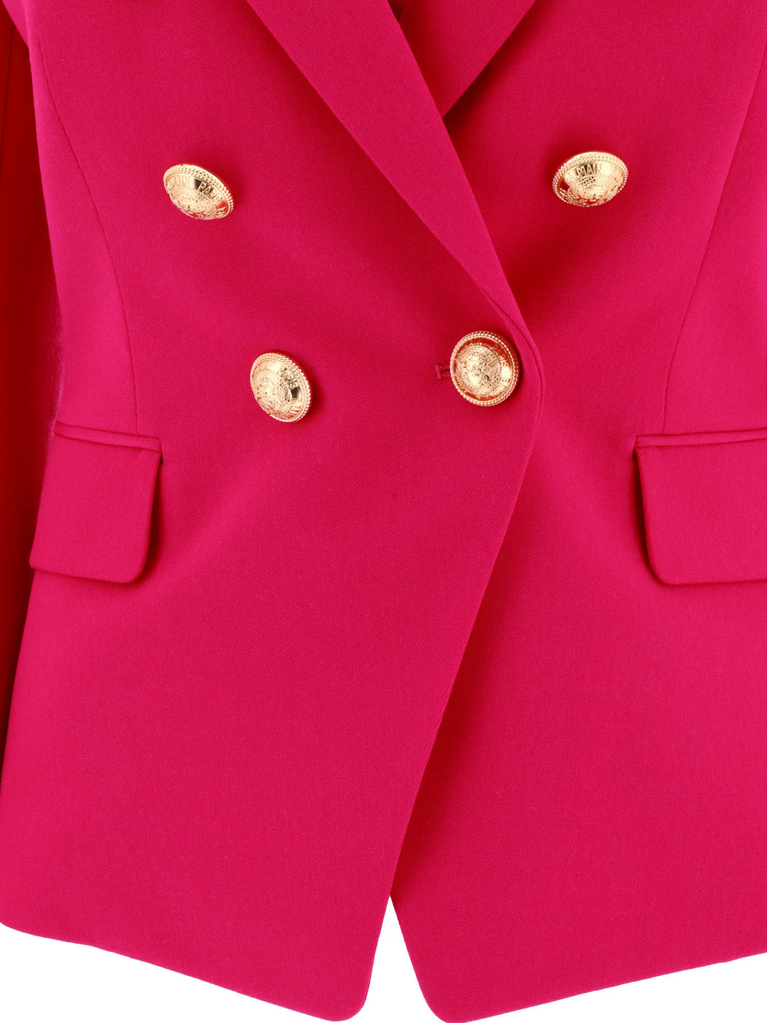 Double-Breasted Wool Jacket Giacche Fucsia