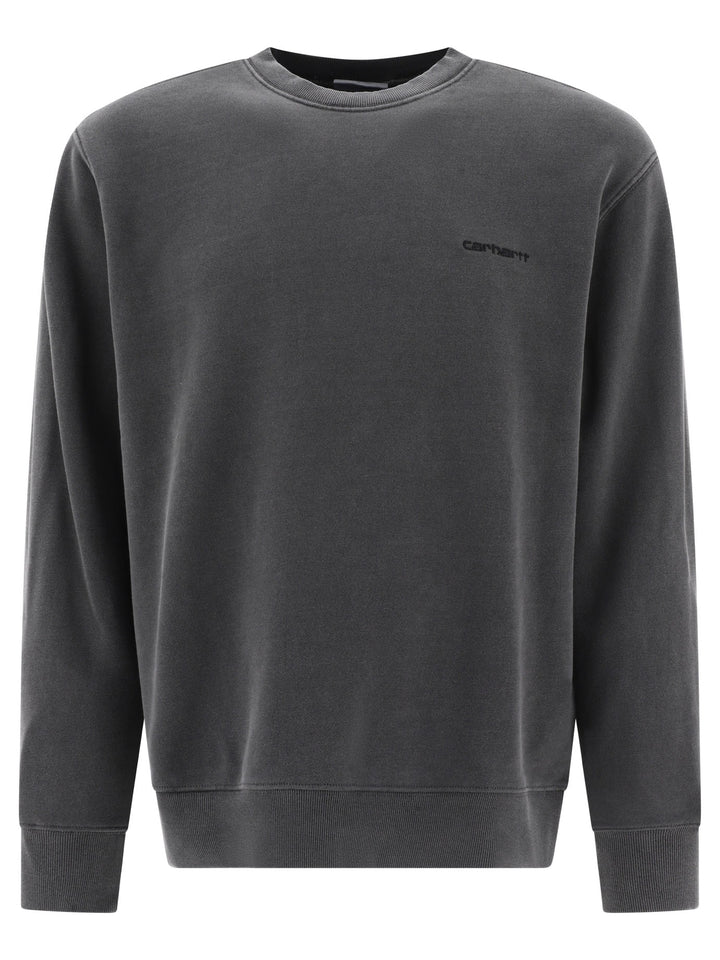 Duster Script Sweatshirts Grey