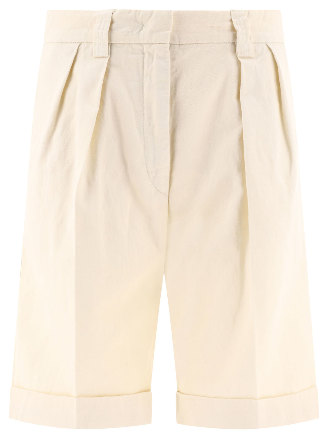 Pleated S Short Beige