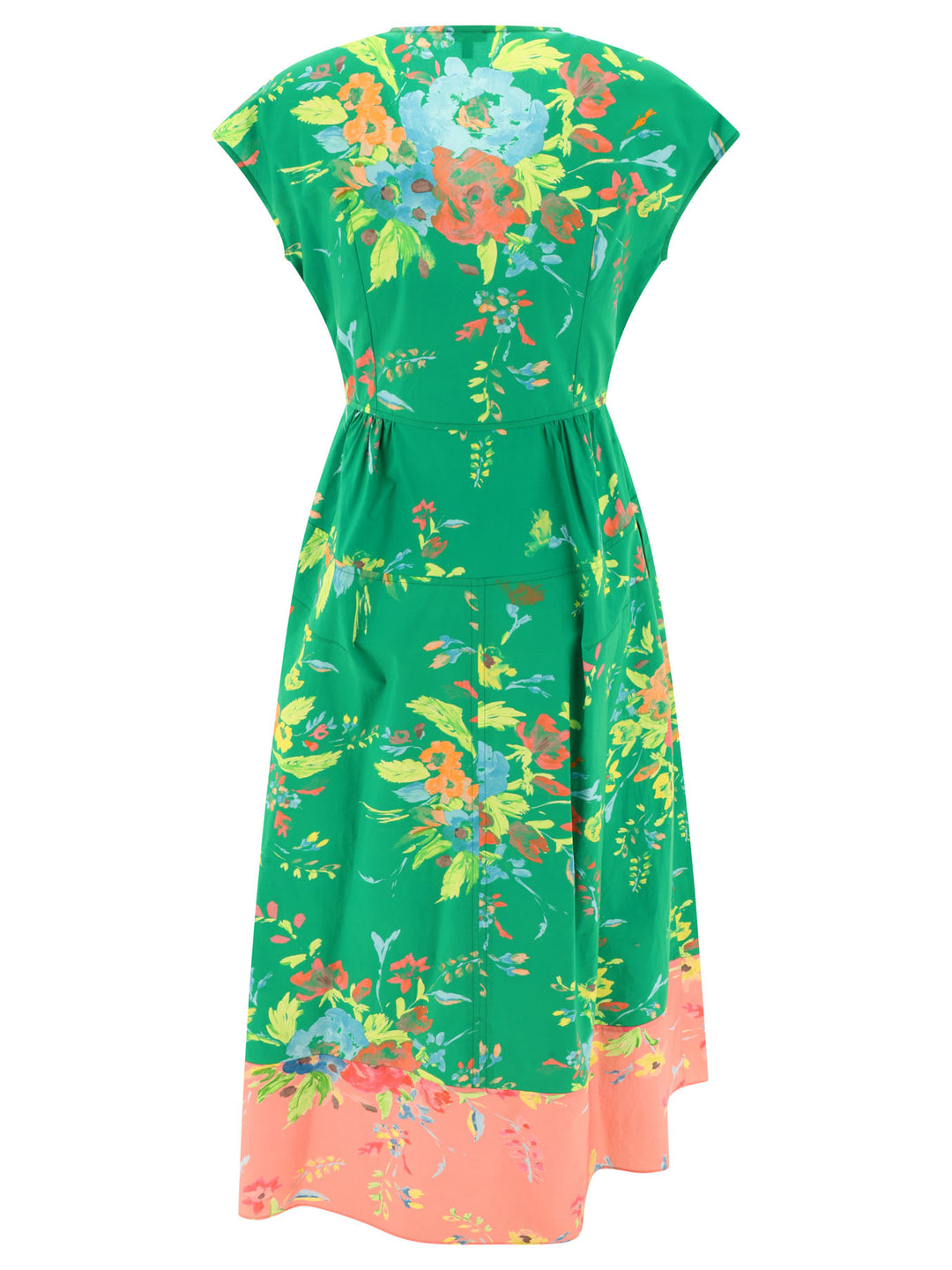 Floral-Print Dress Abiti Verde