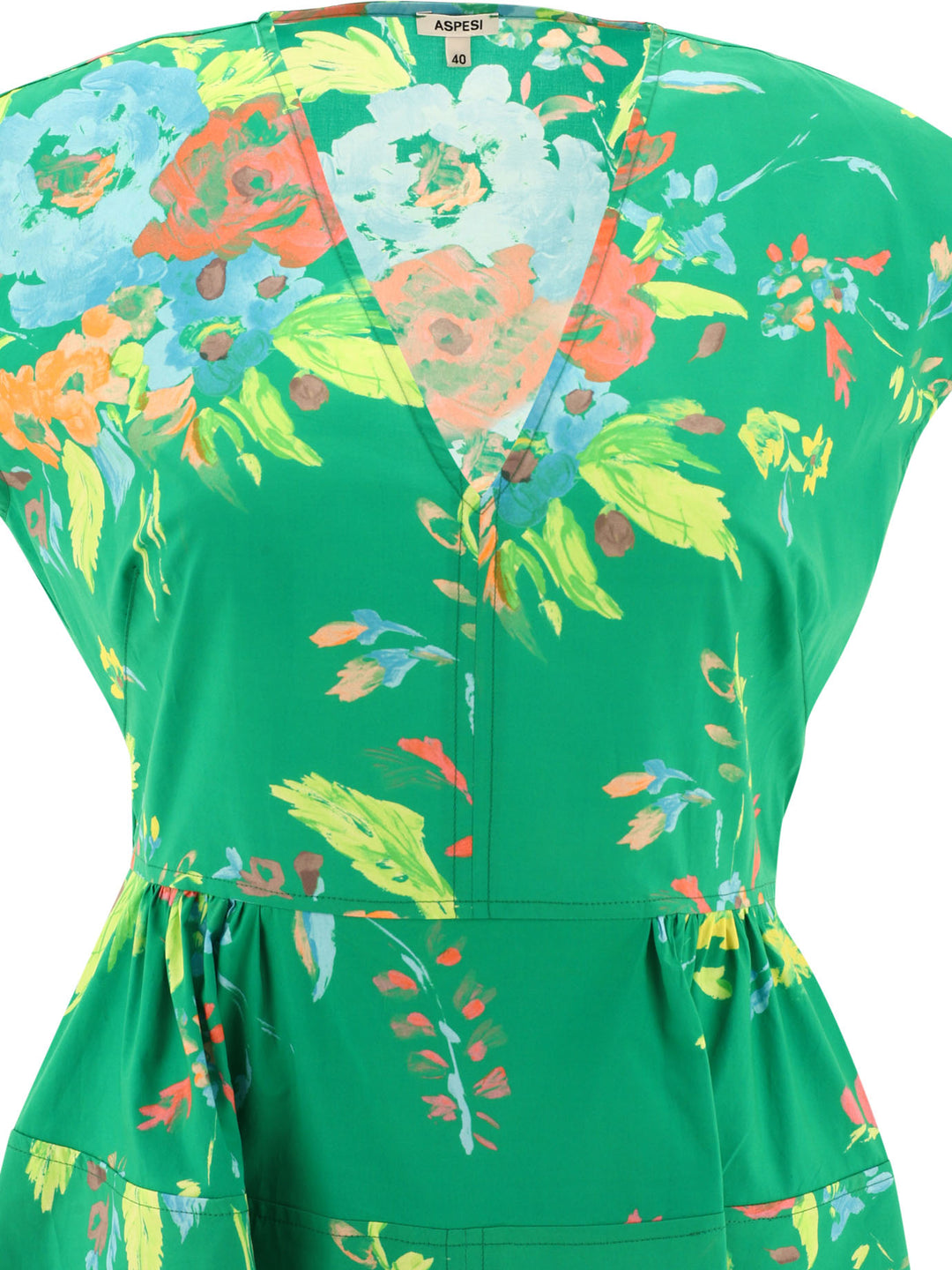 Floral-Print Dress Abiti Verde