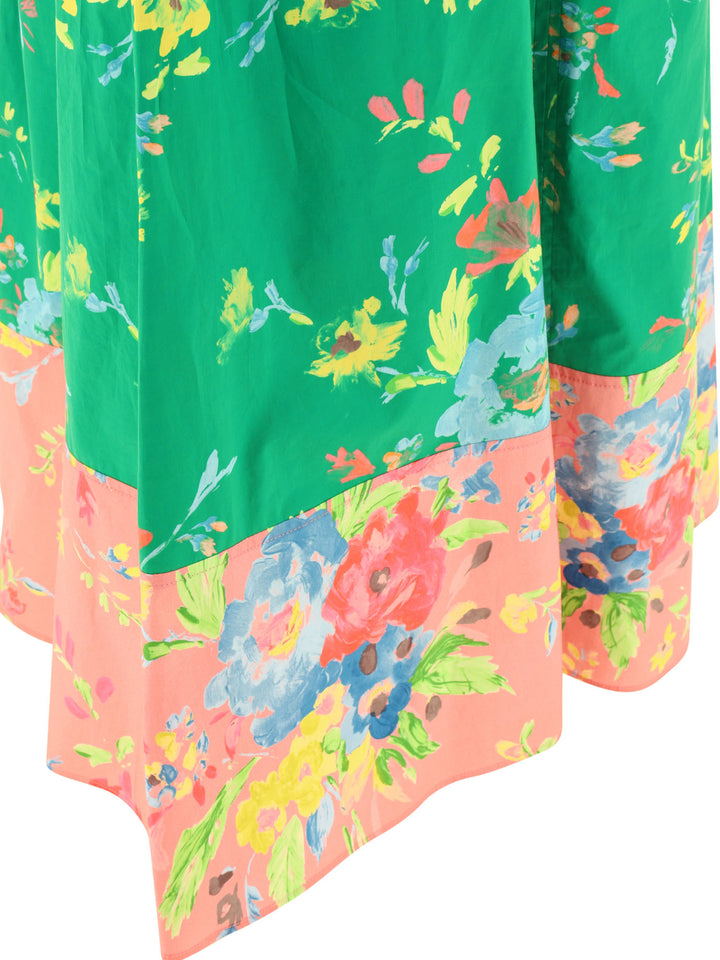 Floral-Print Dress Abiti Verde