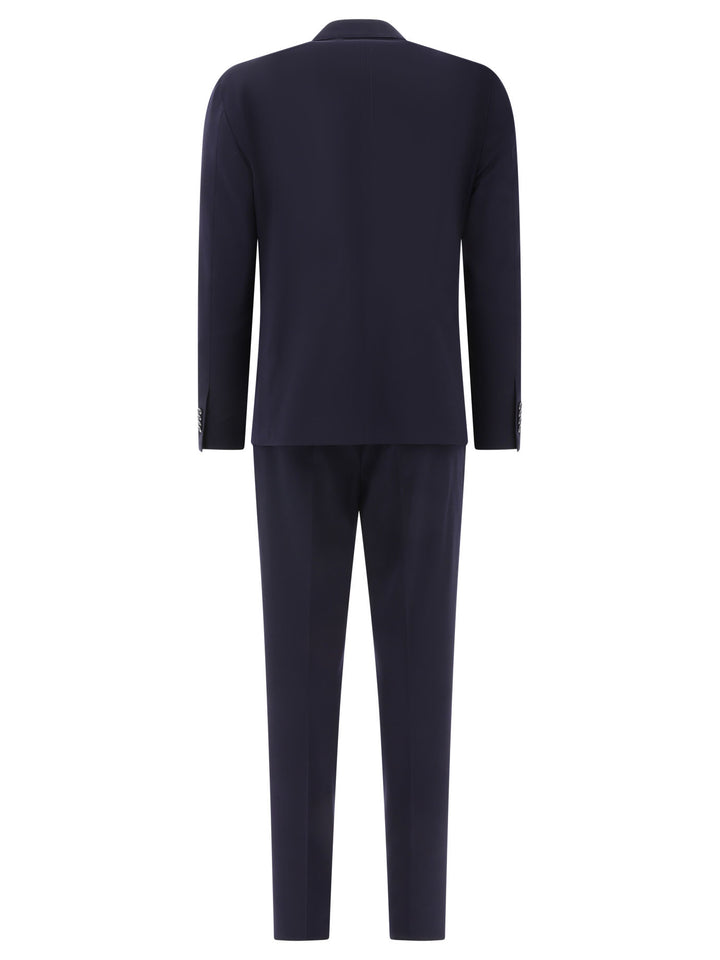 Wool-Blend Suit Suits Blu