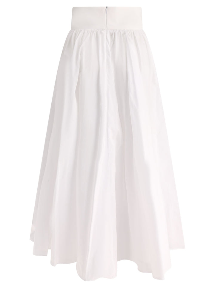 Skirt With Bandeau At The Waist Gonne Bianco