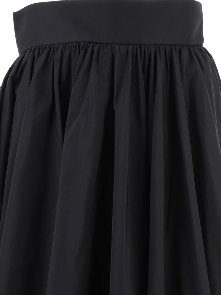 Skirt With Waistband Gonne Nero