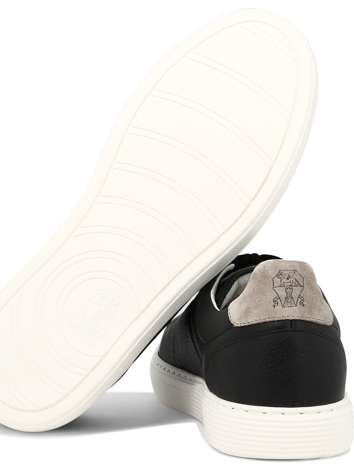 Grained Calfskin Sneakers Sneakers & Slip-On Nero