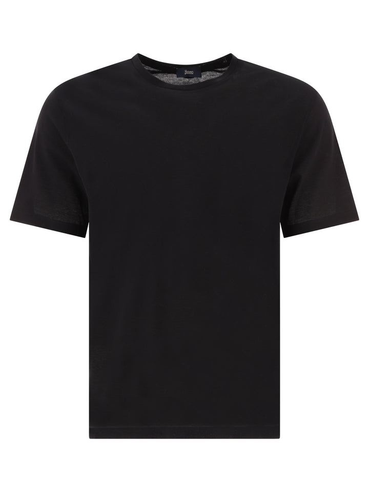 CrêPe Jersey T-Shirt T-Shirts Nero