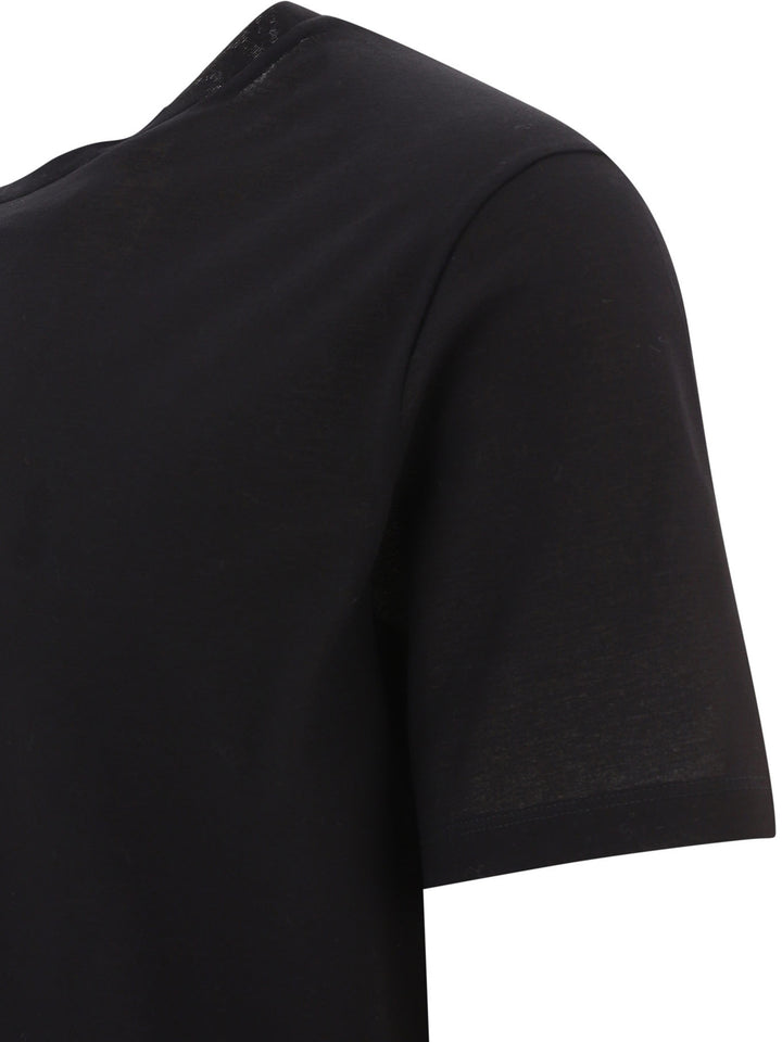 CrêPe Jersey T-Shirt T-Shirts Nero