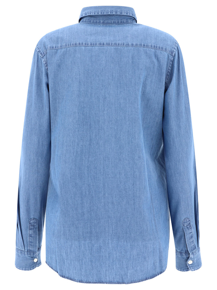 Shirt In Lightweight Denim Shirts Celeste