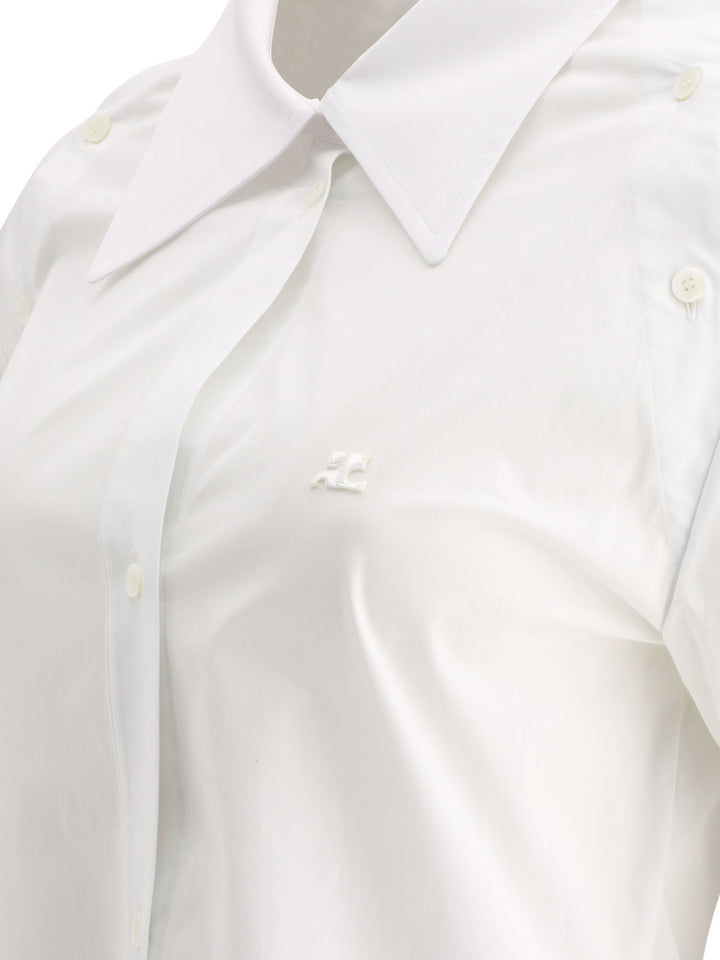 Modular Poplin Shirts Bianco