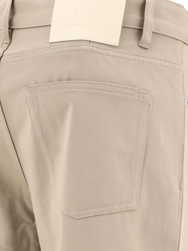 Straight Fit Trousers Beige