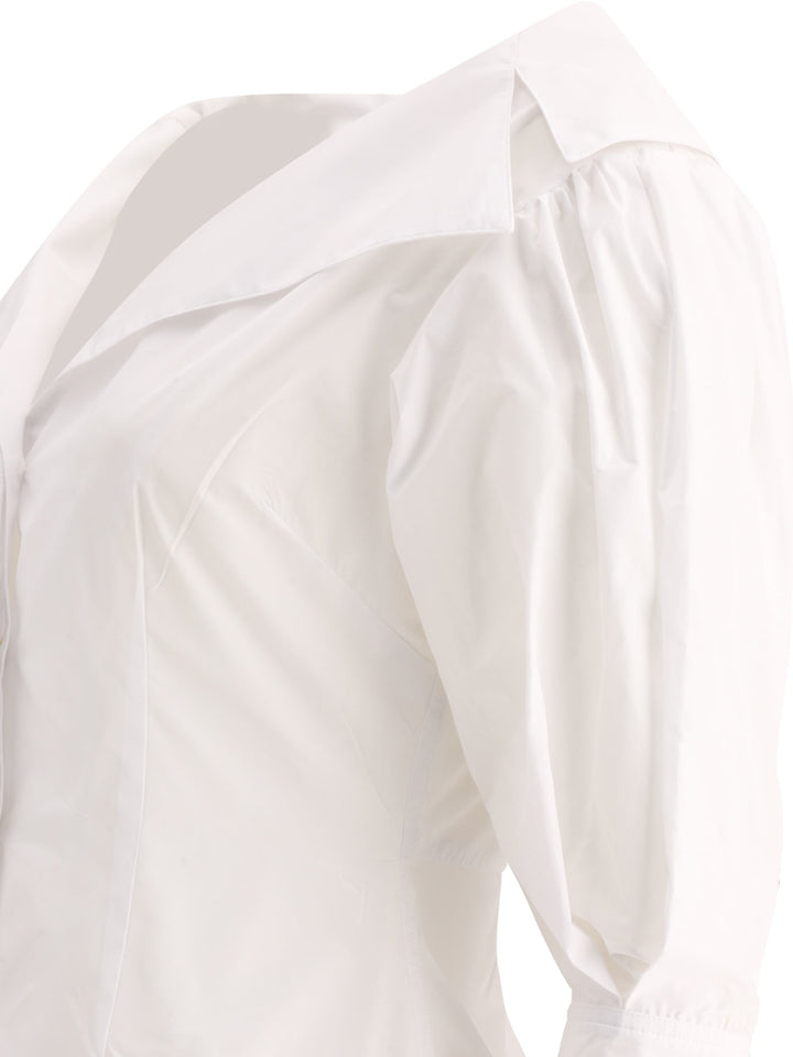 Shirt With Open Collar Shirts Bianco