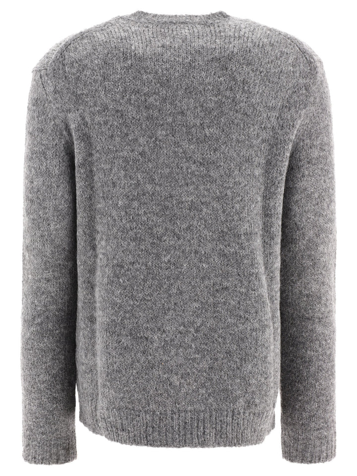 MéLange-Effect Sweater Knitwear Grey