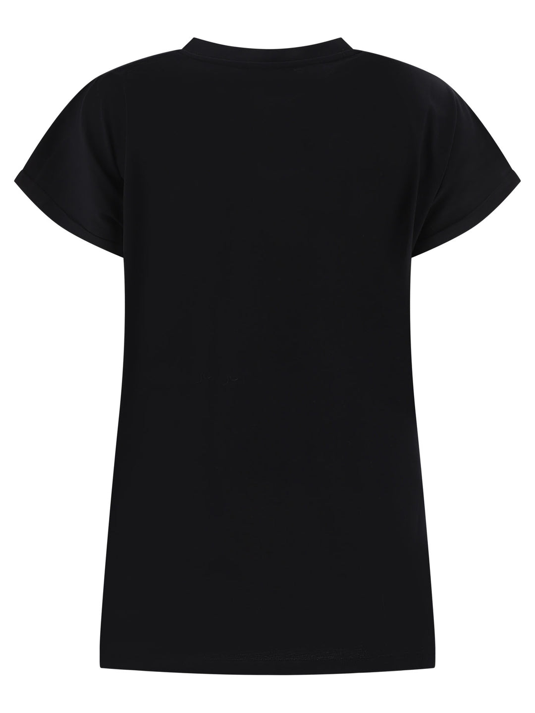 T-Shirt With Flock Detail T-Shirts Nero