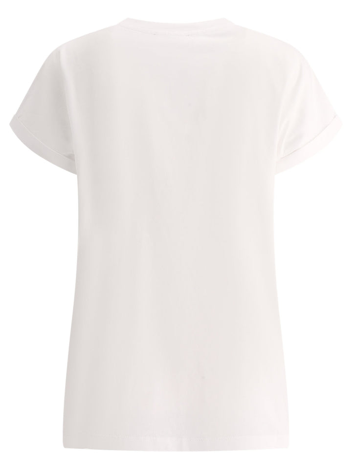 Balmain Flamingo T-Shirts Bianco