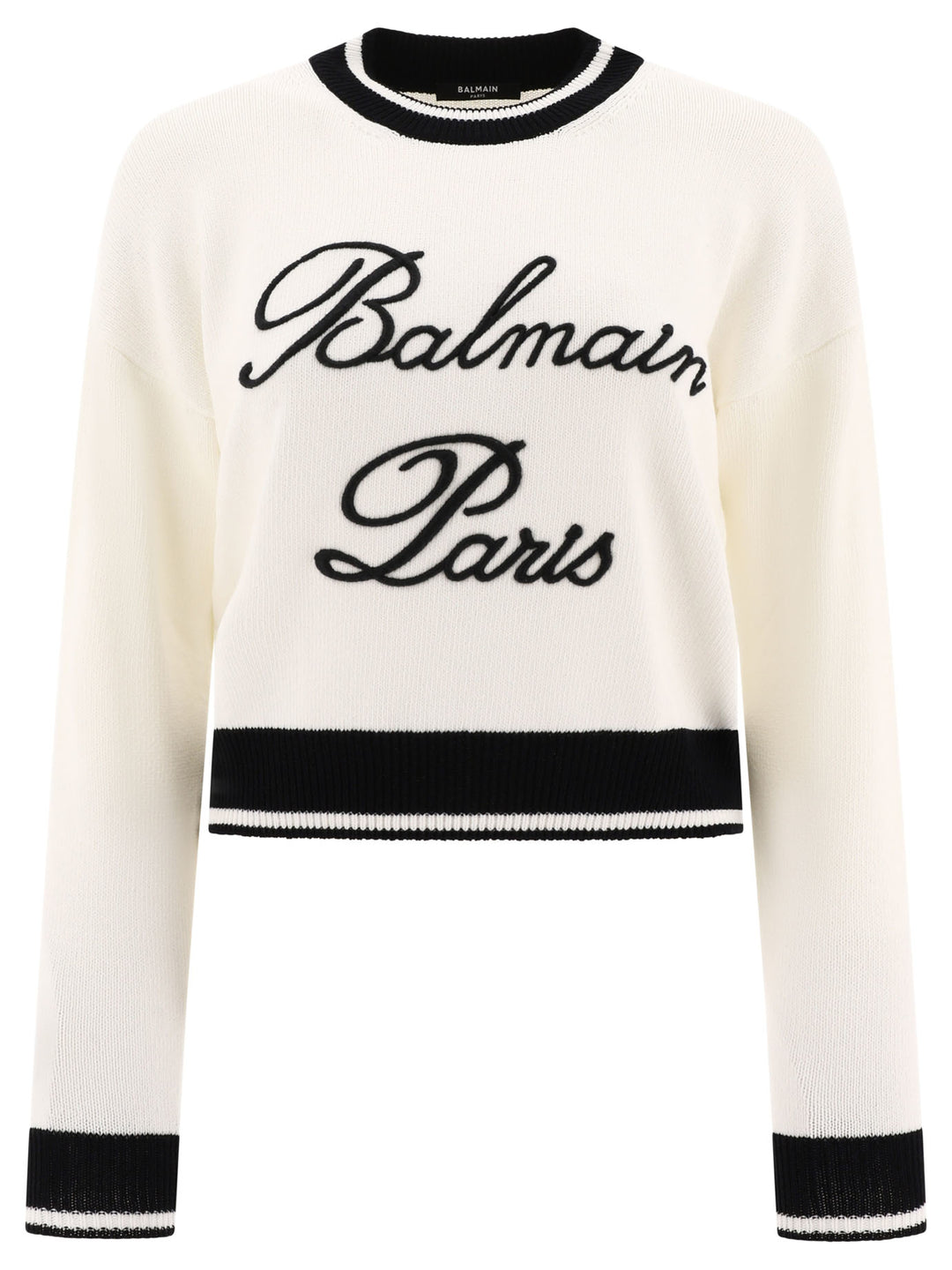 Balmain Signature Knitwear Bianco