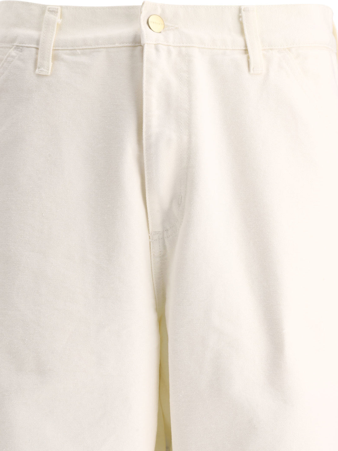 Single Knee Trousers Bianco