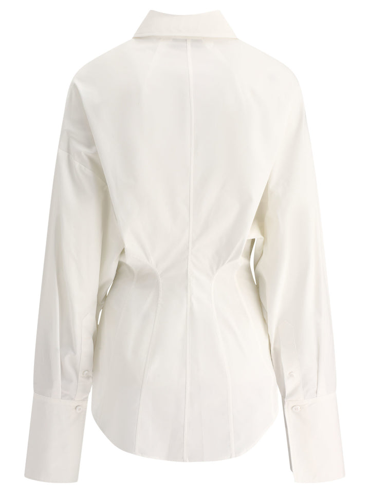 Asymmetric Shirt Shirts Bianco