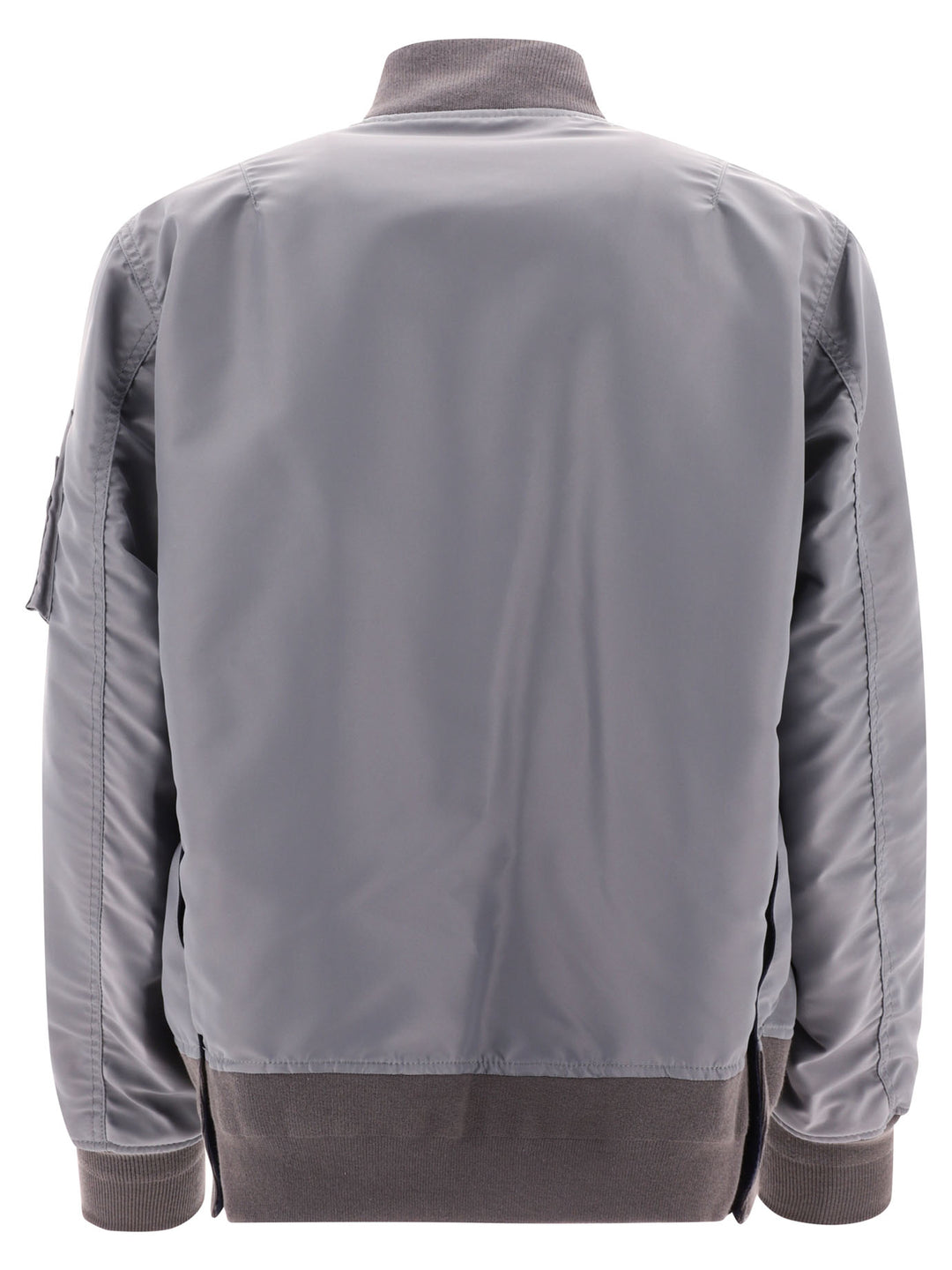 Nylon Twill Bomber Jacket Giacche Grey