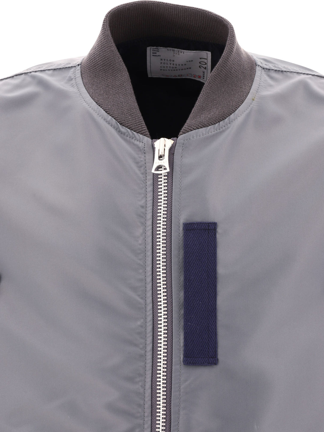 Nylon Twill Bomber Jacket Giacche Grey