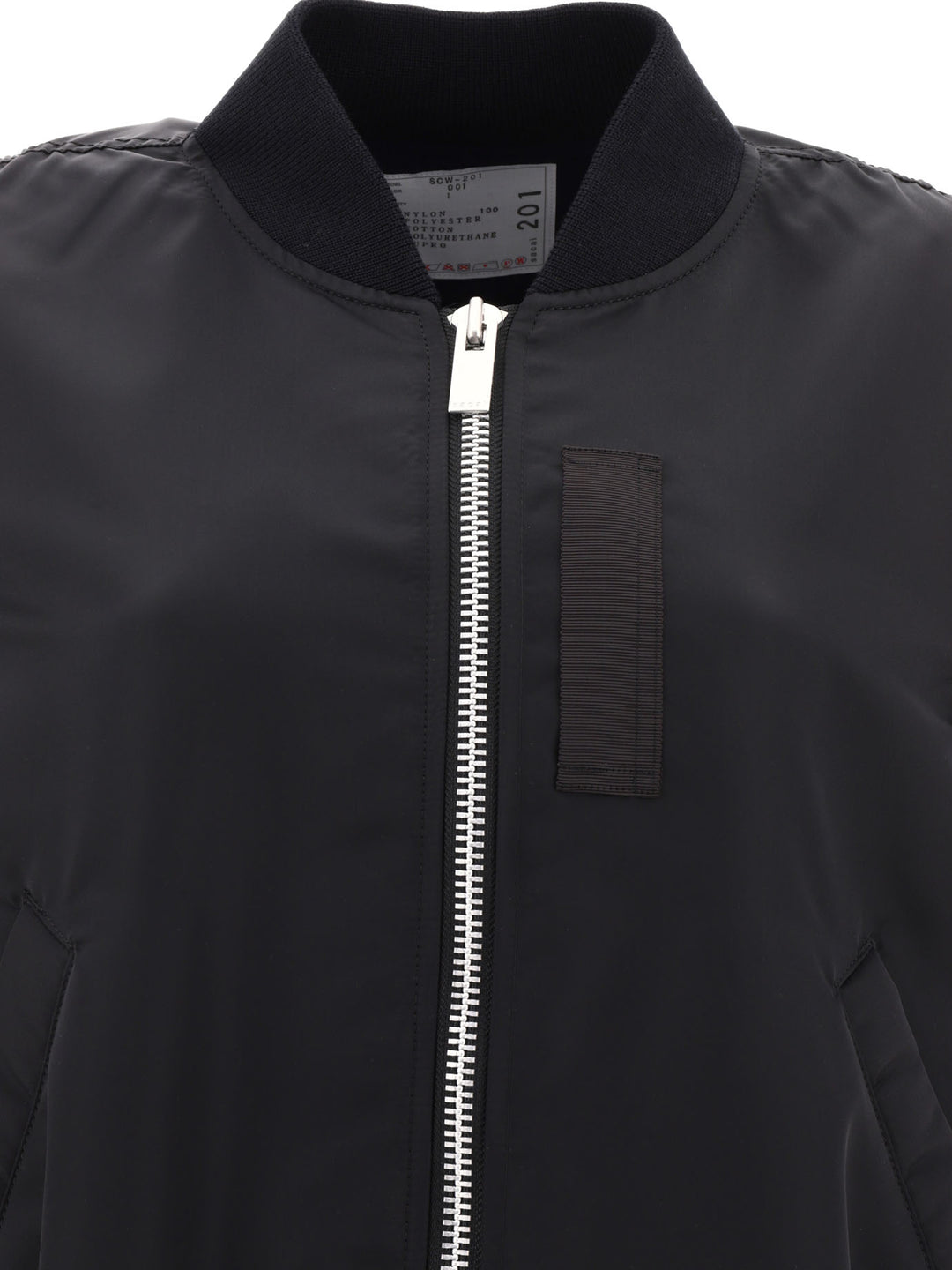 Nylon Twill Bomber Jacket Giacche Nero