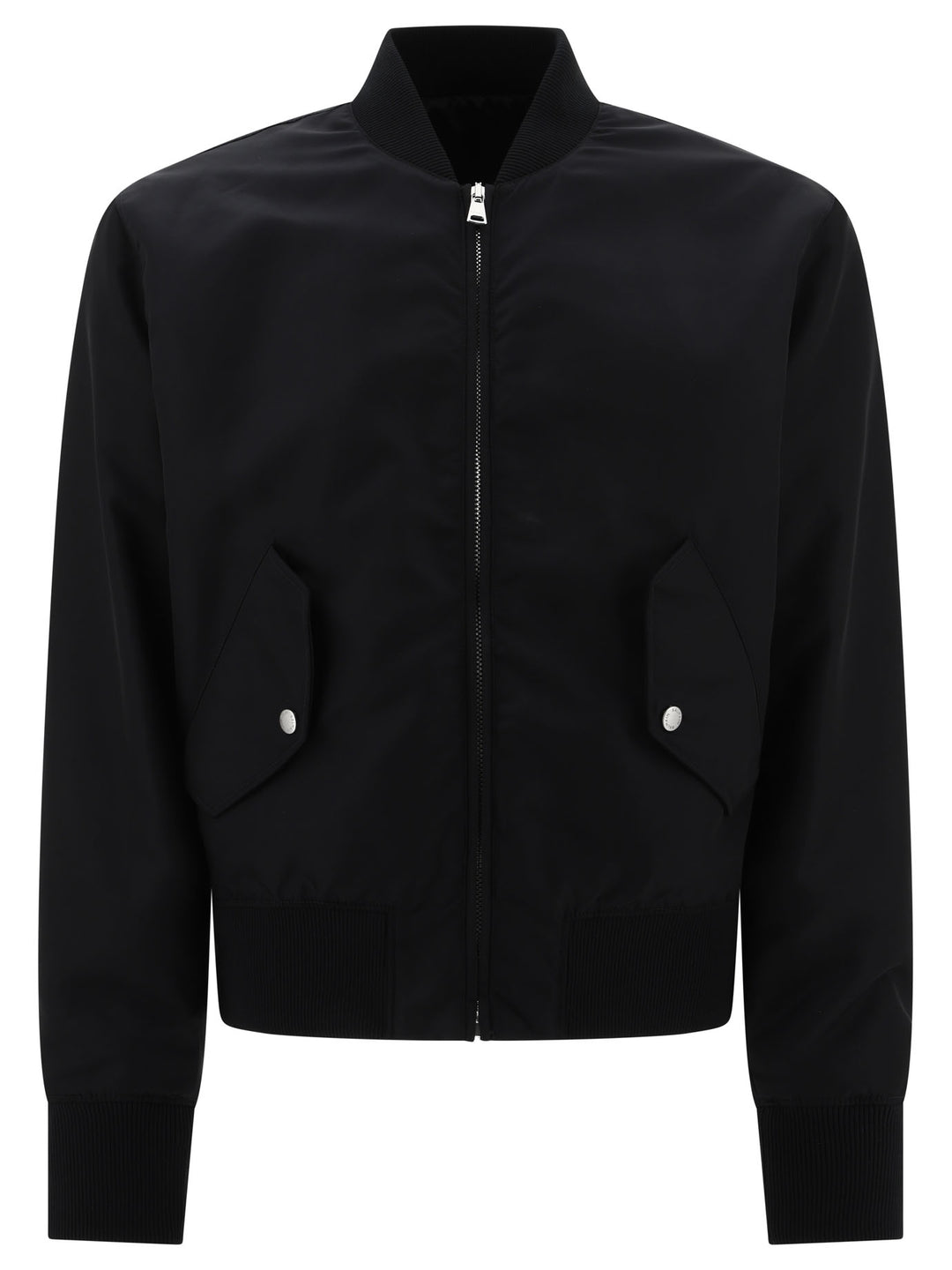 Bomber Jacket With Balmain Signature Embroidery On The Back Giacche Nero