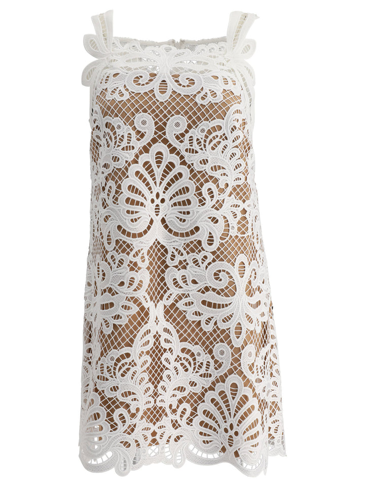 Guipure Lace Dress Abiti Bianco