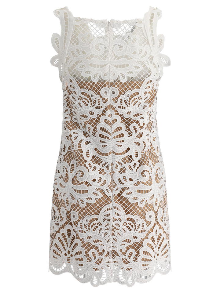 Guipure Lace Dress Abiti Bianco