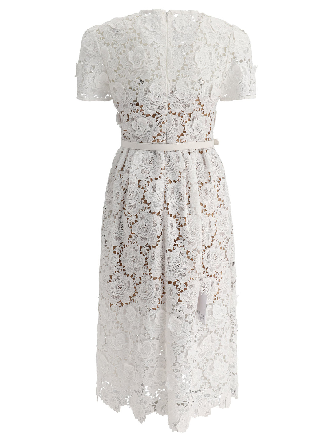 Floral Lace Dress Abiti Bianco