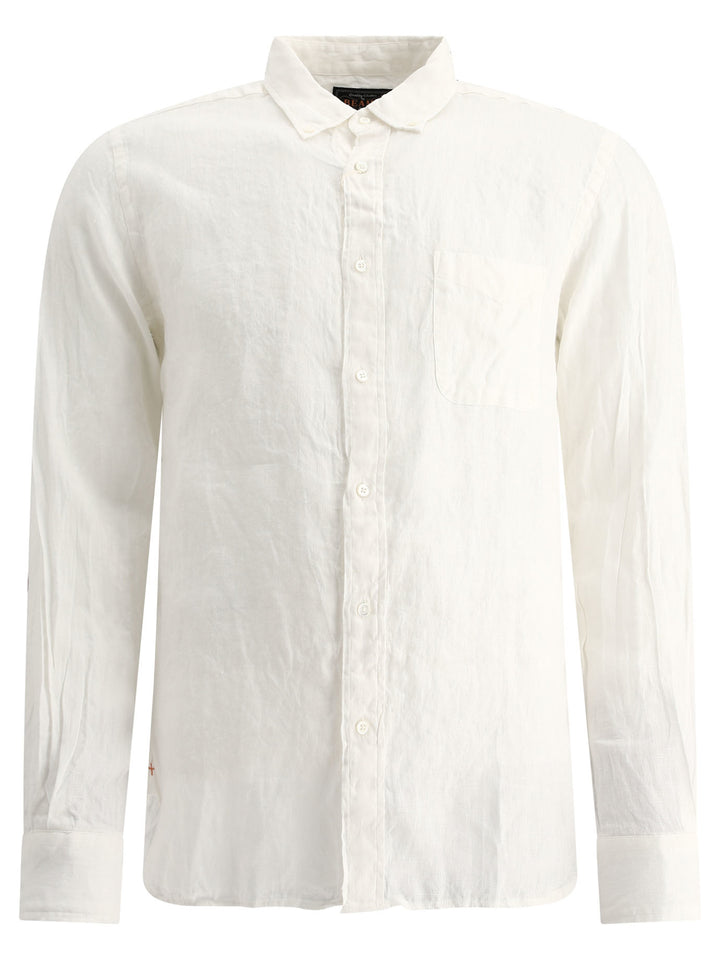 Oxford Linen Shirt Shirts Bianco